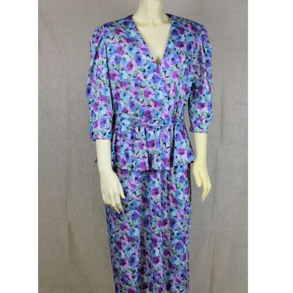 80's Vintage Floral Dress